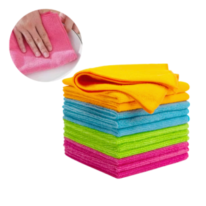 Ścierki z mikrofibry kolorowe komplet 12 szt 32x32